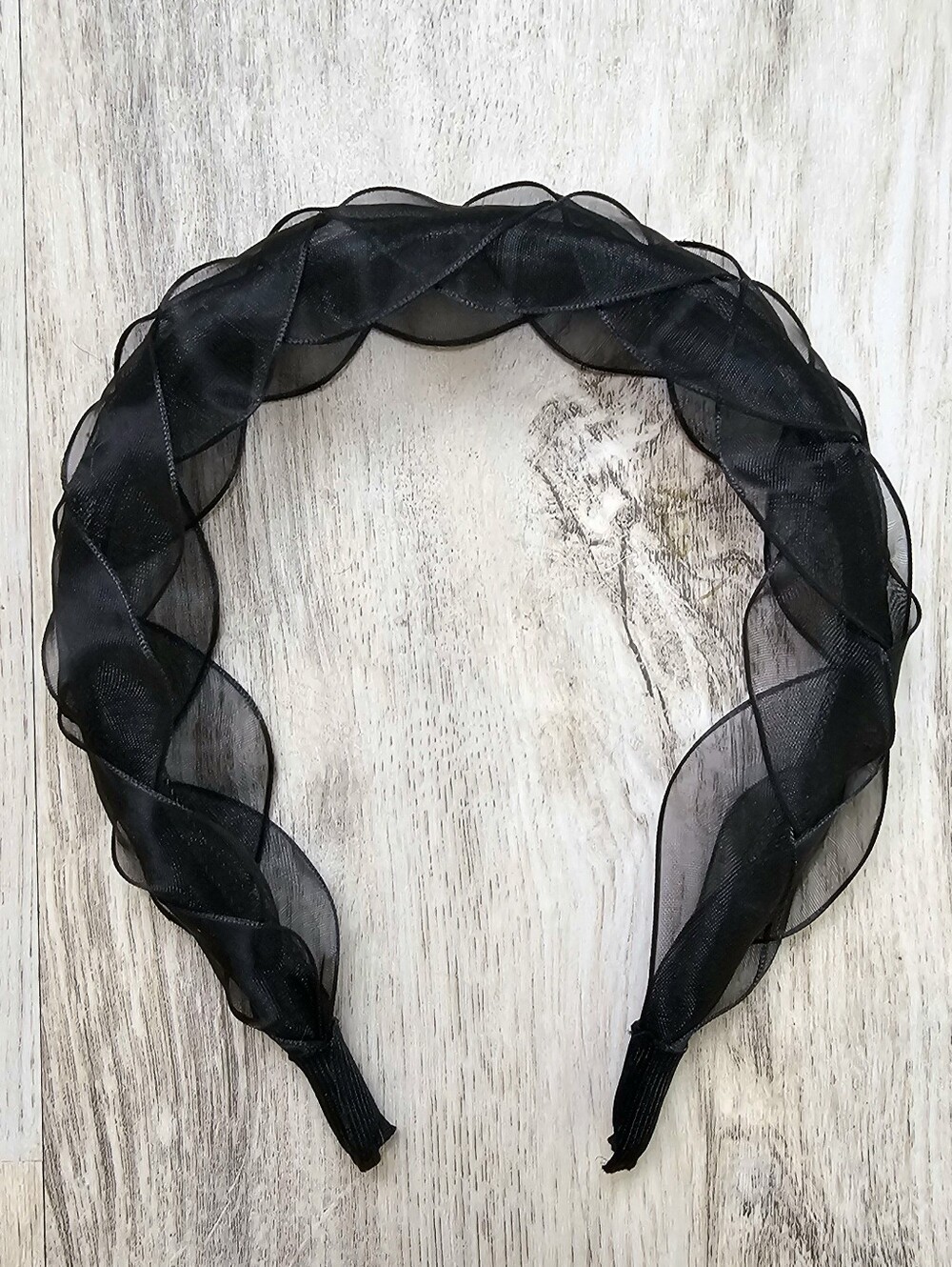 New Ribbon Tulle Baid Sheer Headband